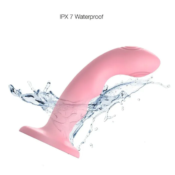 Lovely Planet Female Sex Toys Strap on Me GSpot Tapping Silicone Dildo Pink