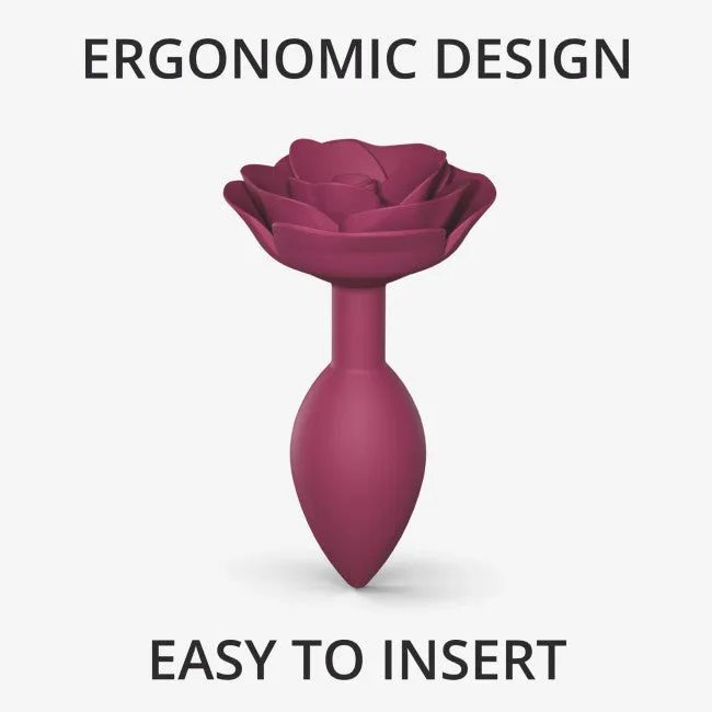 Lovely Planet Open Roses Medium Red Silicone Flower Butt Plug Anal