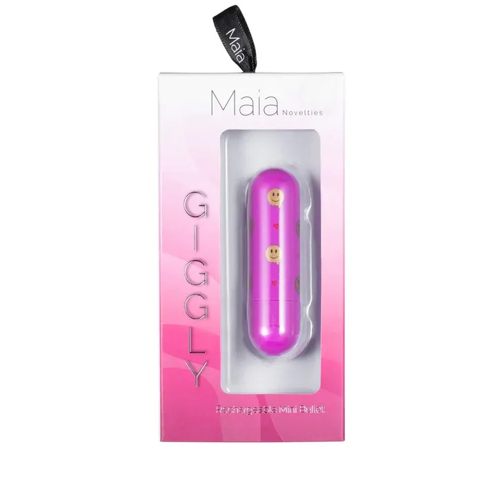 Maia Toys Female Sex Toys GIGGLY USB Rechargeable Super Charged Mini Bullet Clitoral Vibrator
