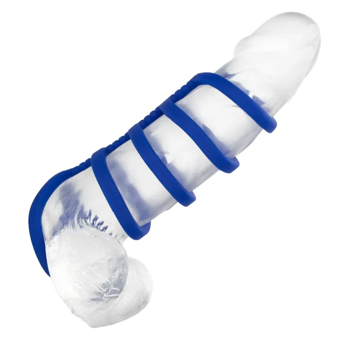 Male Sex Toys CalExotics Admiral Xtreme Silicone 5 Ring Cock Cage