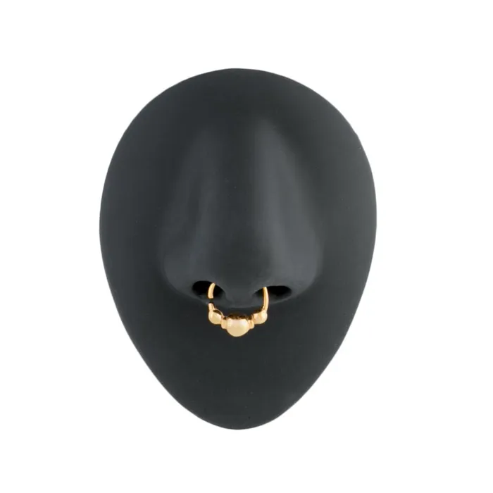 Male Sex Toys Elementals Organics 16g Gold Plated Center Ball Bendable Ring Price Per 1