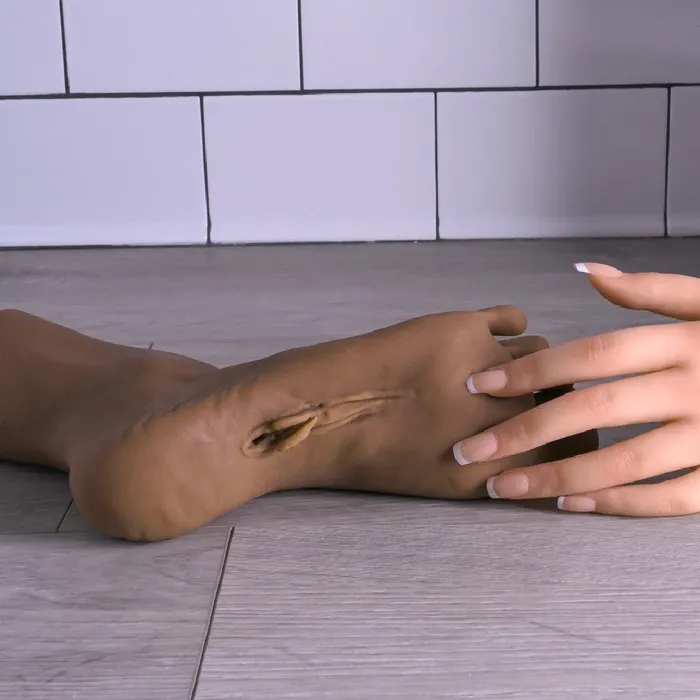 Male Sex Toys Evolved Novelties Pussy Footin Realistic Foot Fetish Masturbator Chocolate