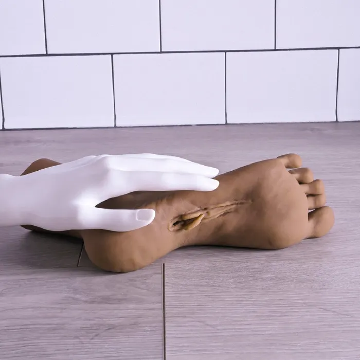 Male Sex Toys Evolved Novelties Pussy Footin Realistic Foot Fetish Masturbator Chocolate