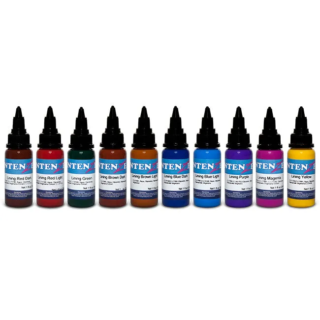 Male Sex Toys Intenze Color Lining 1oz Series Intenze Tattoo Ink 10 Bottles
