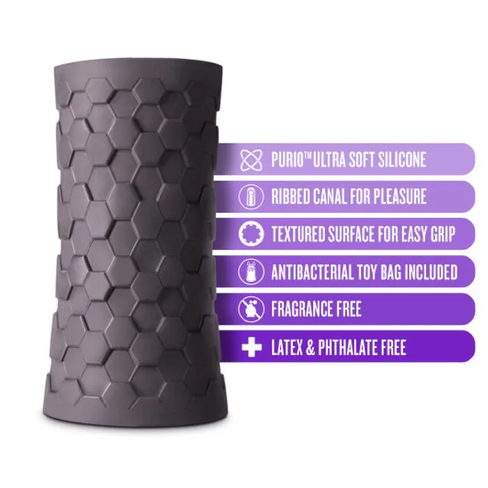Male Sex Toys M for Men Hekx Discreet Silicone Penis Stroker Blush