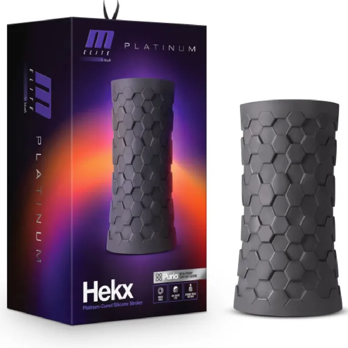 Male Sex Toys M for Men Hekx Discreet Silicone Penis Stroker Blush