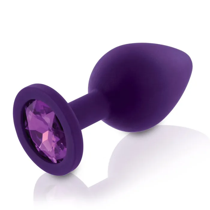 Male Sex Toys Rianne S Rianne S 3 Piece Silicone Booty Plug with Gem Set Purple