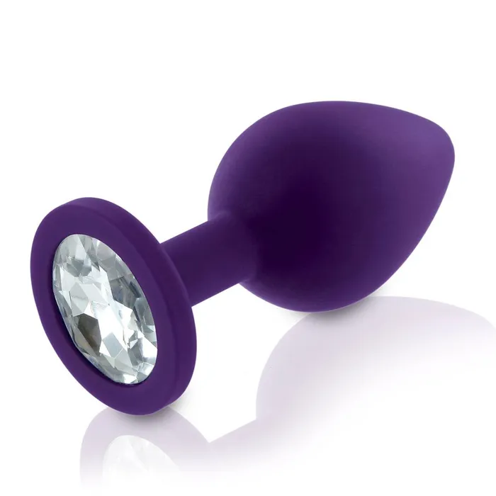 Male Sex Toys Rianne S Rianne S 3 Piece Silicone Booty Plug with Gem Set Purple
