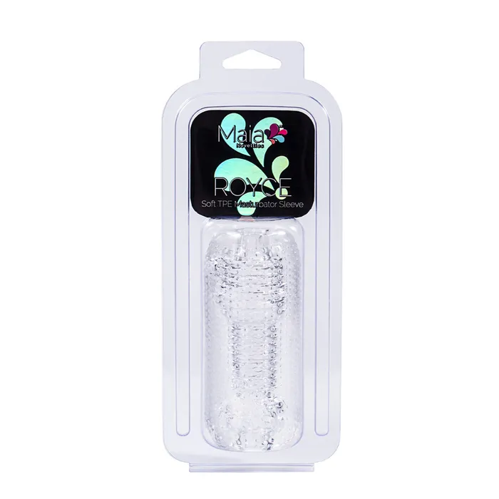 Male Sex Toys ROYCE TPE CLEAR Masturbator Sleeve Maia Toys