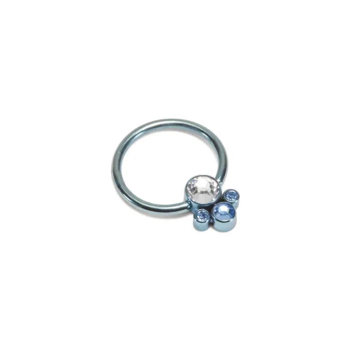 Male Sex Toys Tilum Tilum Jewel Bubble Cluster Captive Bead with 4mm Crystal Price Per 1