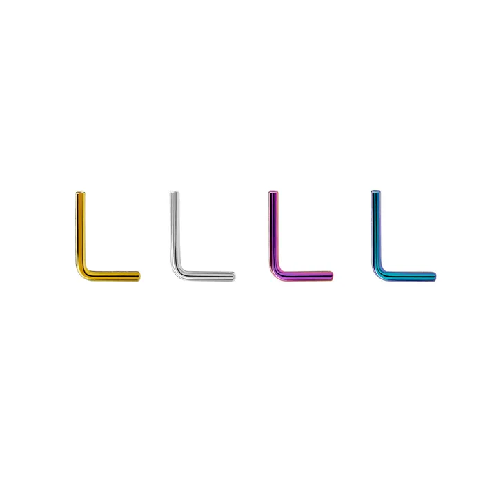 Male Sex Toys Tilum Tilum Titanium Threadless LBend Nostril Ring Price Per 1 Pick Size