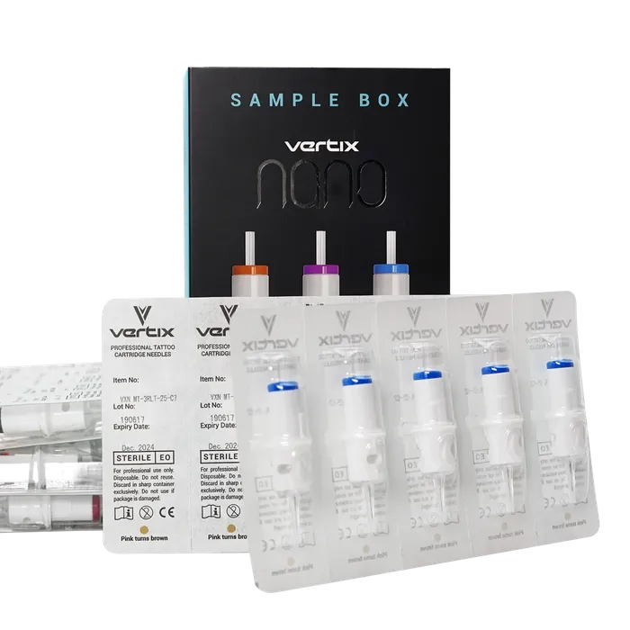 Male Sex Toys Vertix FREE GIFT Vertix Nano Membrane Cartridge Needles Sample Pack of 40