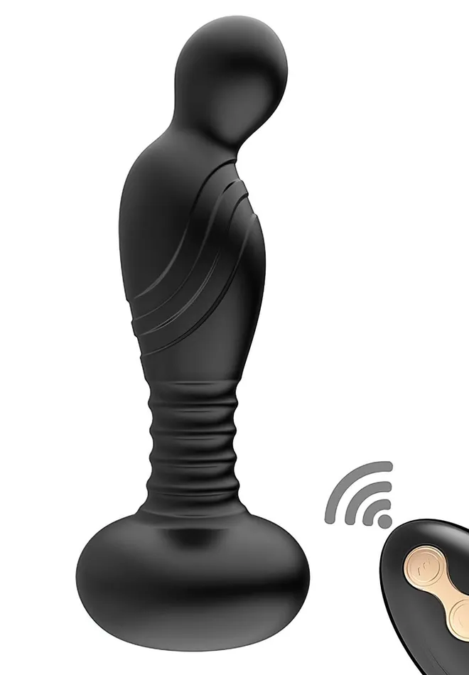 Novelties By Nasswalk Inc Anal ASSSATION Remote Vibrating PSpot Plug Black