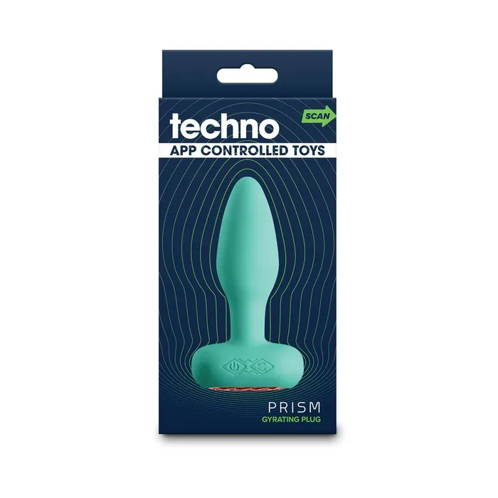 NS Novelties Male Sex Toys Techno Prism Appcontrolled Vibrating and Rotating Plug Teal NS Novelties Male Sex Toys Techno Prism Appcontrolled Vibrating and Rotating Plug Teal