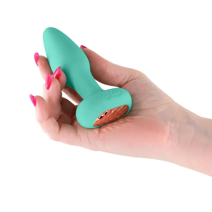 NS Novelties Male Sex Toys Techno Prism Appcontrolled Vibrating and Rotating Plug Teal