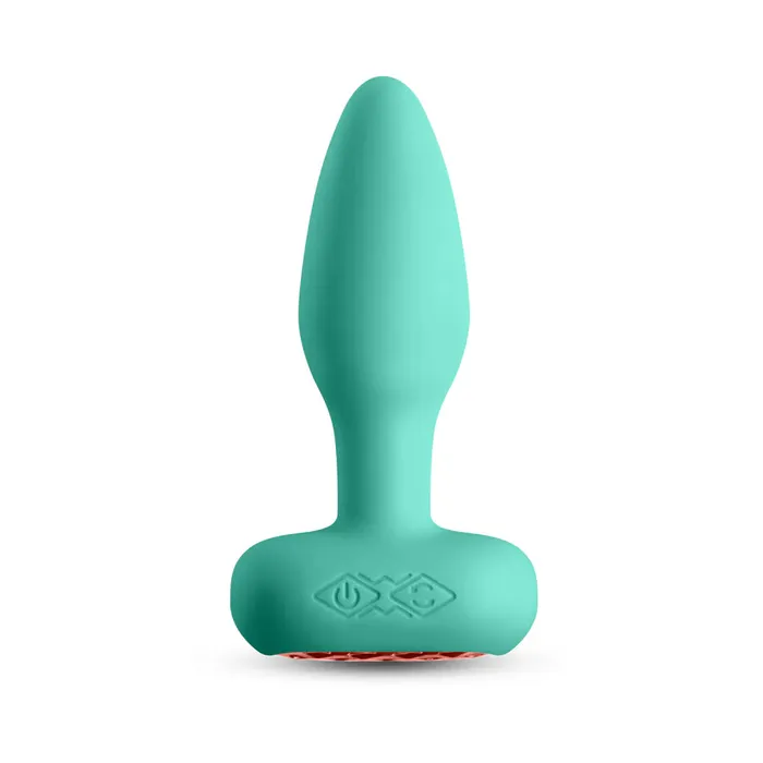 NS Novelties Male Sex Toys Techno Prism Appcontrolled Vibrating and Rotating Plug Teal