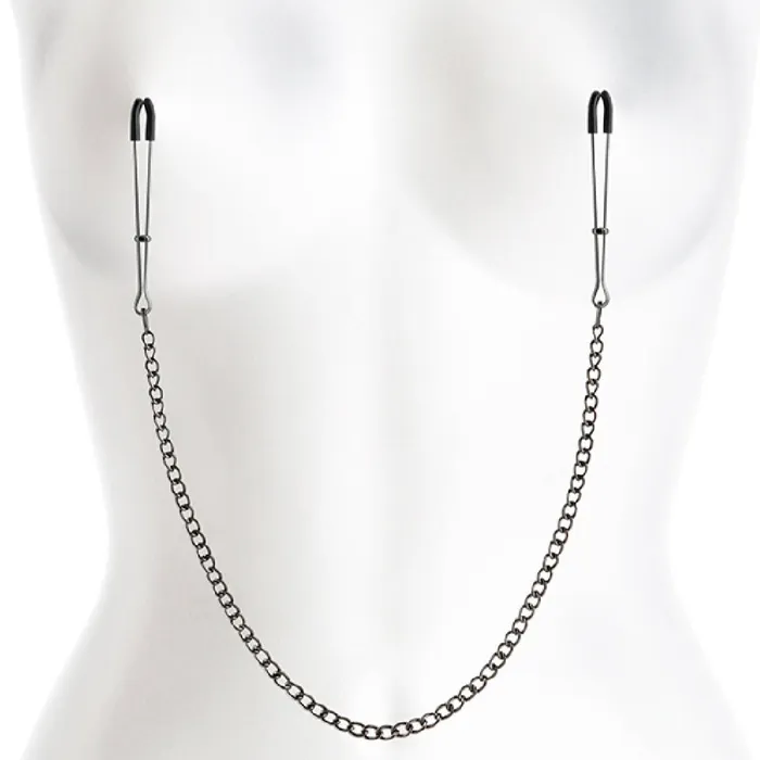 NS Novelties Vibrators Metallic Chain Nipple Clamps