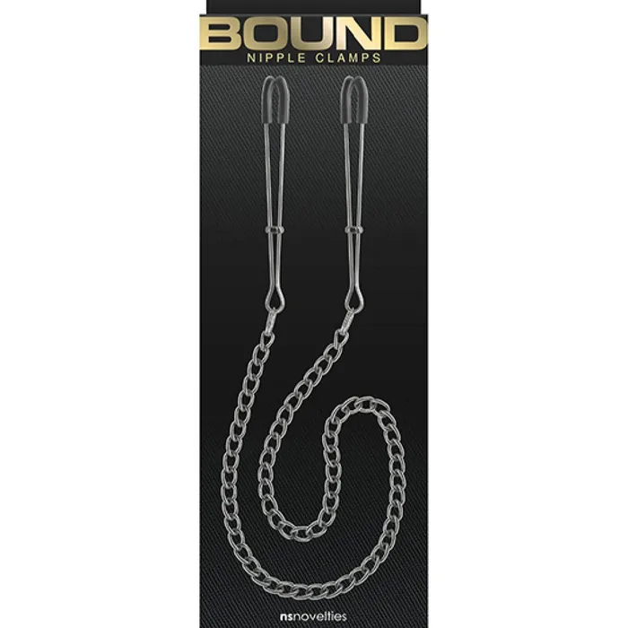 NS Novelties Vibrators Metallic Chain Nipple Clamps