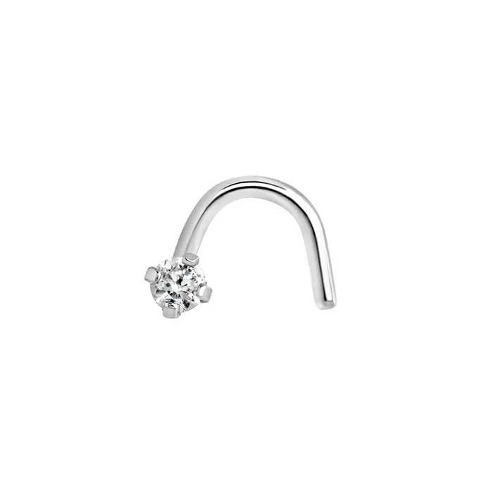 Painful Pleasures 20g Prongset Swarovski Crystal Jewel Nose Screw Anal