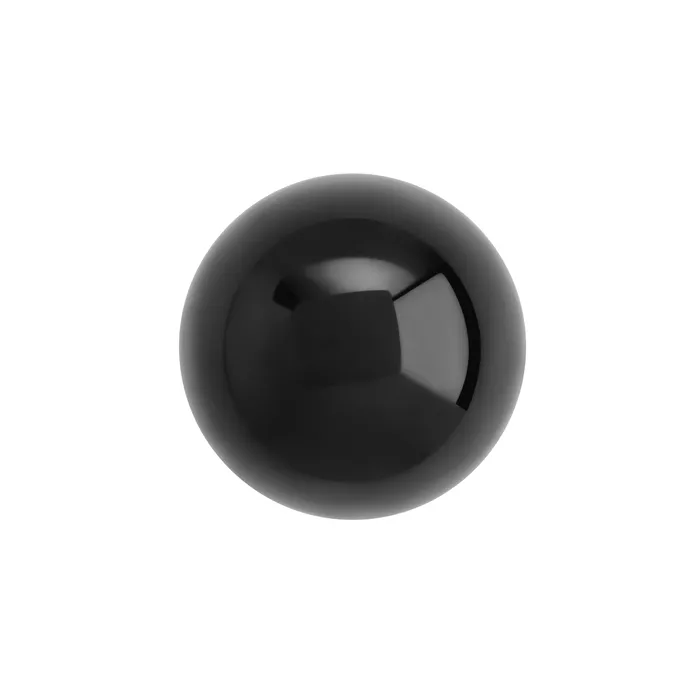 Painful Pleasures Anal 0g Internally Threaded Black PVD Coated CounterSunk Ball Price Per 1