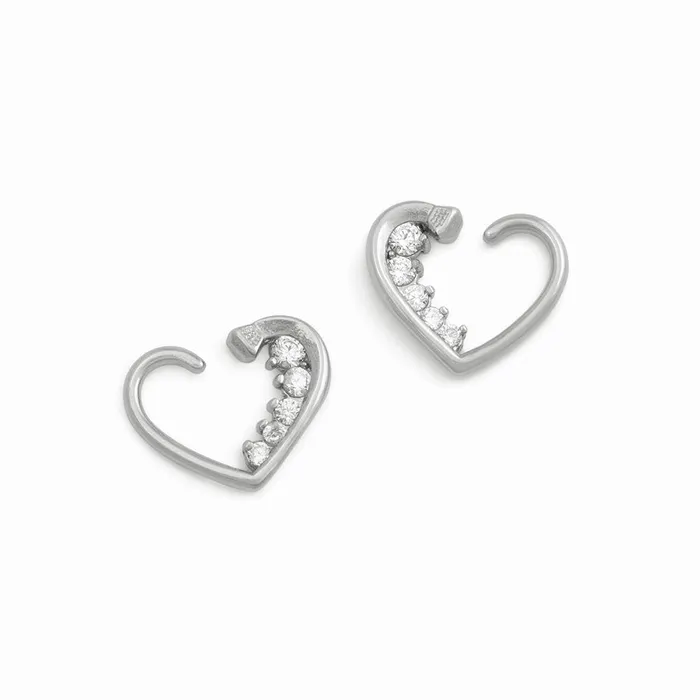 Painful Pleasures Anal 16g Descending Crystal Jewels Heart Ear Jewelry Price Per 2 Painful Pleasures Anal 16g Descending Crystal Jewels Heart Ear Jewelry Price Per 2