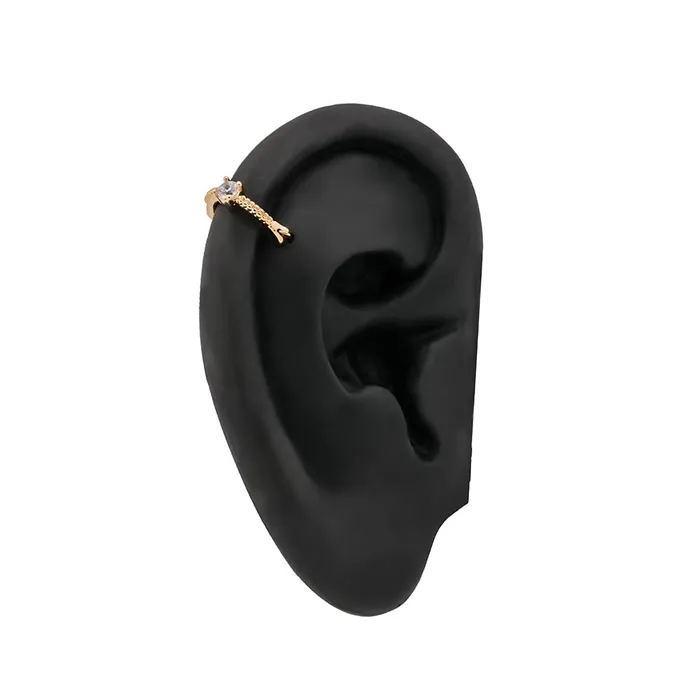 Painful Pleasures Anal 18g 38 Crystal Jewel Gold Plated Clicker