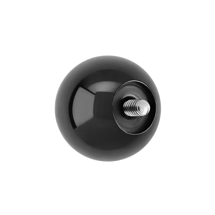 Painful Pleasures Anal 2g Internally Threaded Black PVD Coated CounterSunk Ball Price Per 1