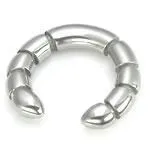 Painful Pleasures Dildos 12g or 10g or 6g Stainless Steel Skeleton Tribal Pincher