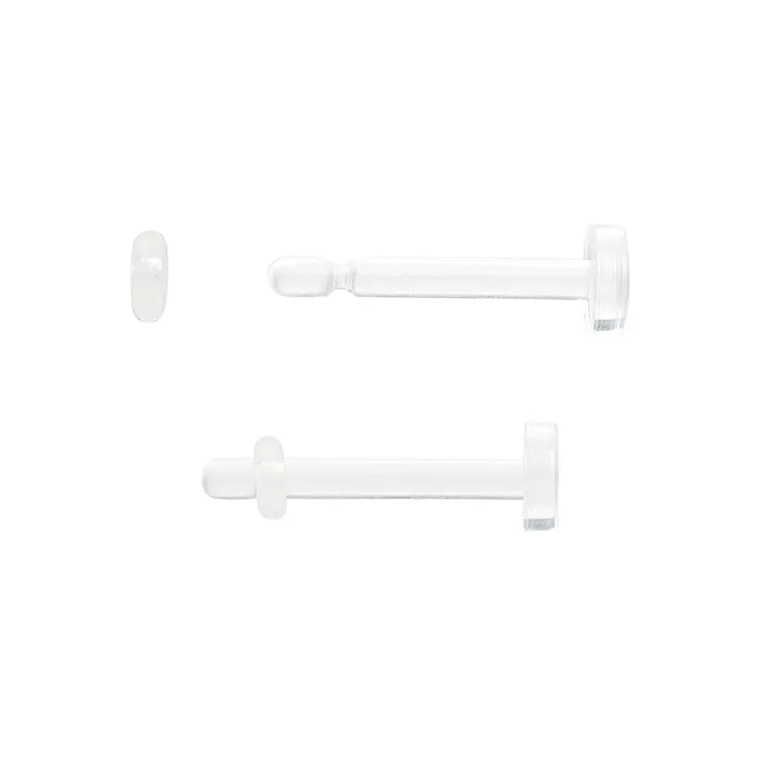 Painful Pleasures Dildos 14g 516 Clear Acrylic Lip Labret Retainer Price Per 1