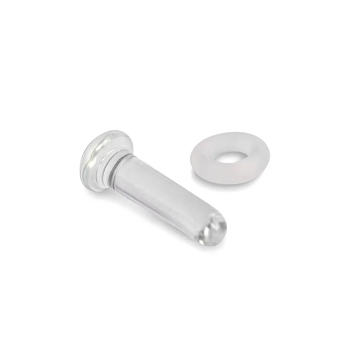 Painful Pleasures Dildos Handmade Clear Glass Labret Retainer Price Per 1