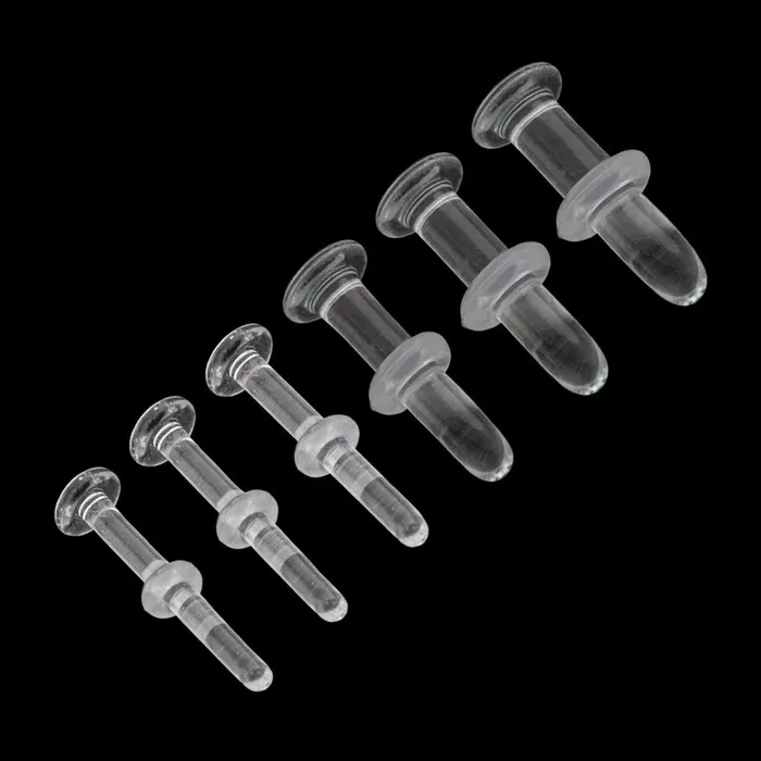 Painful Pleasures Dildos Handmade Clear Glass Labret Retainer Price Per 1