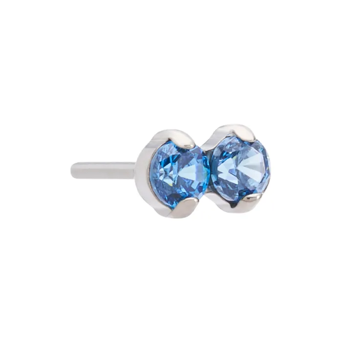 Painful Pleasures Dildos Tilum 14kt Titanium Double Jewel Threadless Top Price Per 1