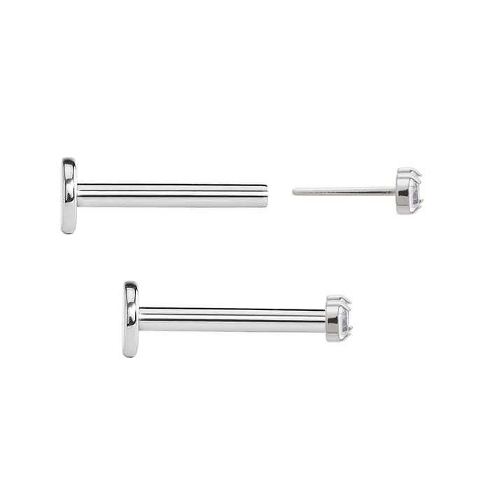 Painful Pleasures Dildos Tilum 14kt Titanium Double Jewel Threadless Top Price Per 1