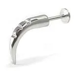Painful Pleasures Female Sex Toys 14g Labret with 25mm Triple Notched Talon