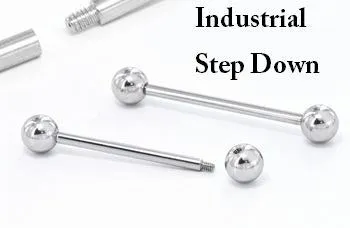 Painful Pleasures Female Sex Toys 16g EZ Piercing Straight Barbell StepDown Barbell Painful Pleasures Female Sex Toys 16g EZ Piercing Straight Barbell StepDown Barbell