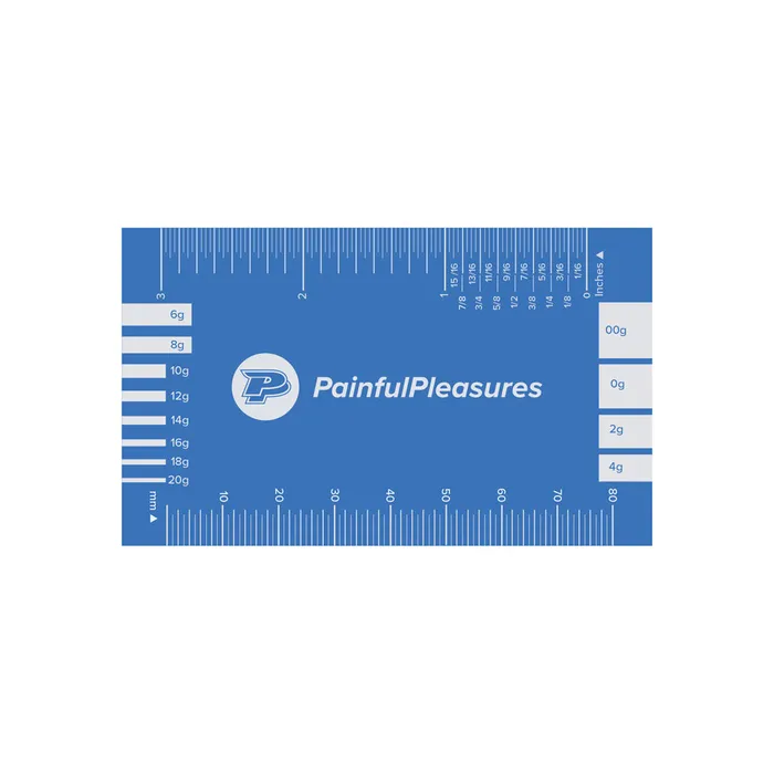 Painful Pleasures Female Sex Toys Painful Pleasures Body Jewelry Measuring Card 2 x 35 Price Per 1