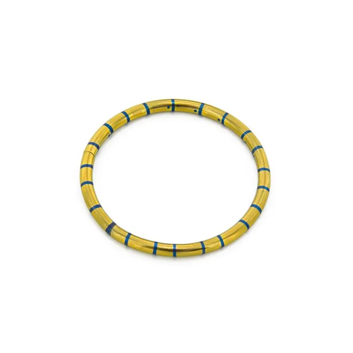 Painful Pleasures Male Sex Toys 14g Candy Stripe Segment Captive Ring