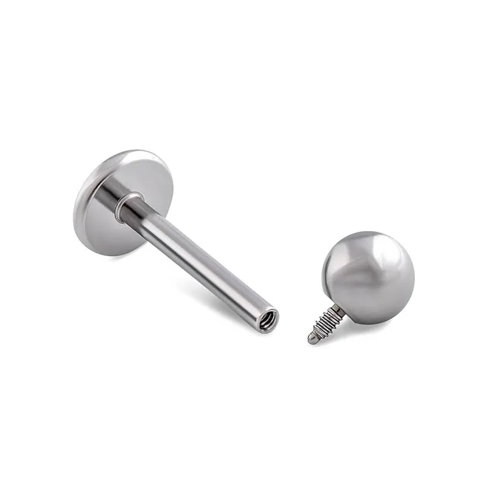 Painful Pleasures Male Sex Toys 16g Internal Flat Back Disc Steel Labret Stud Price Per 1