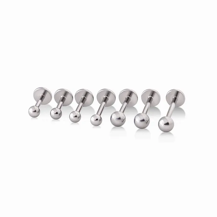 Painful Pleasures Male Sex Toys 16g Internal Flat Back Disc Steel Labret Stud Price Per 1
