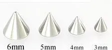 Painful Pleasures Male Sex Toys 18g16g Steel Cone Price Per 1
