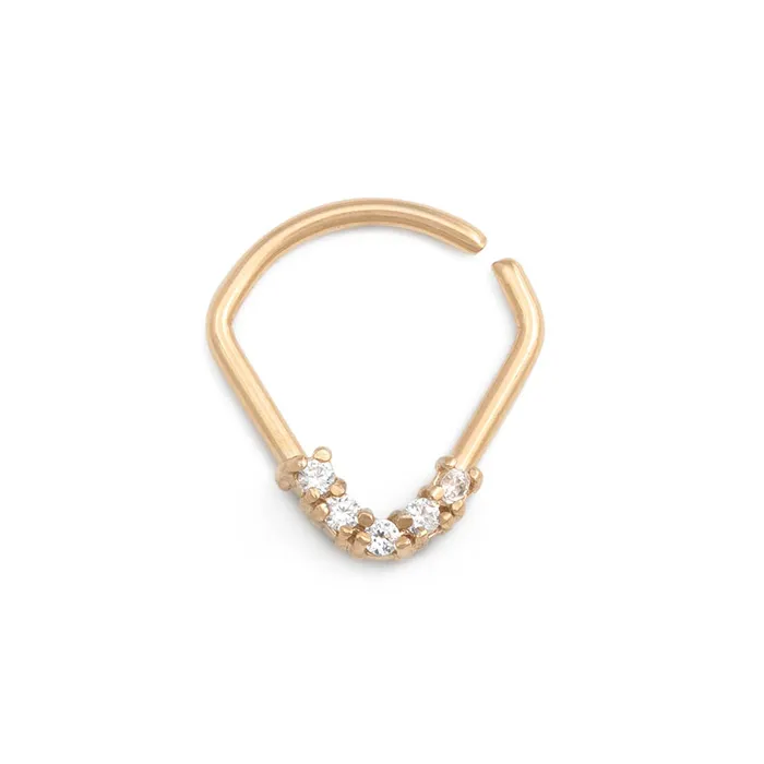 Painful Pleasures Male Sex Toys 18g PVD Gold Crystalline Teardrop Bendable Ring Price Per 1 Painful Pleasures Male Sex Toys 18g PVD Gold Crystalline Teardrop Bendable Ring Price Per 1