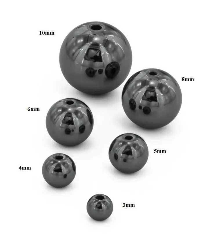 Painful Pleasures Male Sex Toys 3mm 10mm Hematite Captive Bead Replacement Ball Painful Pleasures Male Sex Toys 3mm 10mm Hematite Captive Bead Replacement Ball