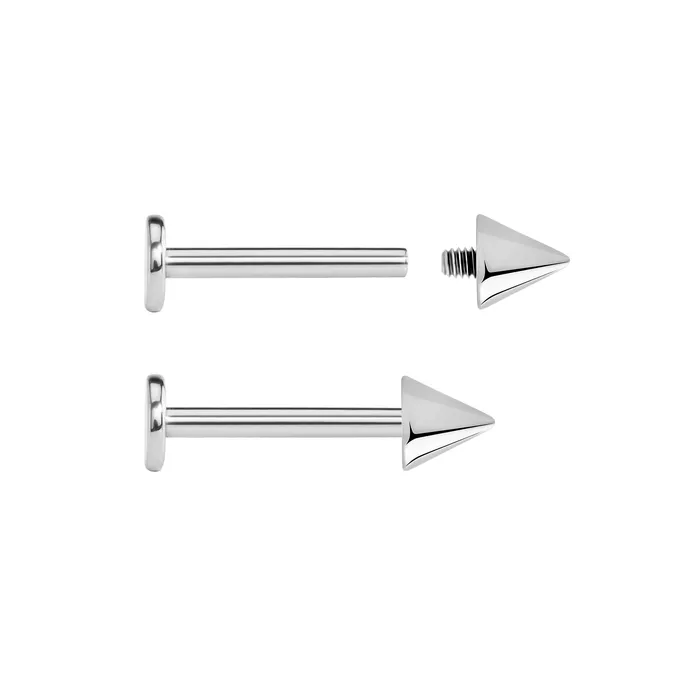 Painful Pleasures Male Sex Toys 8g Internally Threaded CounterSunk Steel Cone Price Per 1