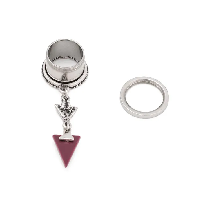 Painful Pleasures Male Sex Toys Dangling Prism Chain Threaded Steel Tunnel Price Per 1