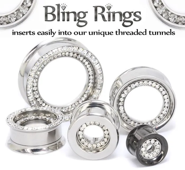 Painful Pleasures Male Sex Toys Threaded InsertAbility Flat Flare Steel Tunnel Price Per 1