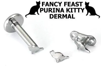 Painful Pleasures Vibrators 14g 12g Internally Threaded Cat Top Price Per 1