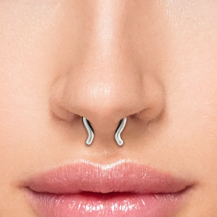 Painful Pleasures Vibrators 14g Horseshoe Septum Retainer