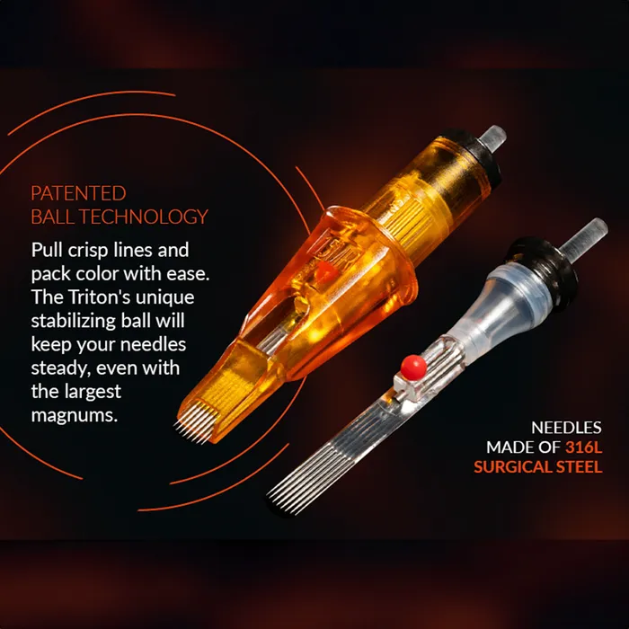Peak Needles Triton Sample Pack of 5 Cartridge Tattoo Needles Peak Male Sex Toys