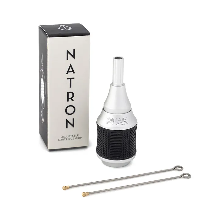 Peak Peak Natron Aluminum 30mm Adjustable Cartridge Grip Silver Male Sex Toys