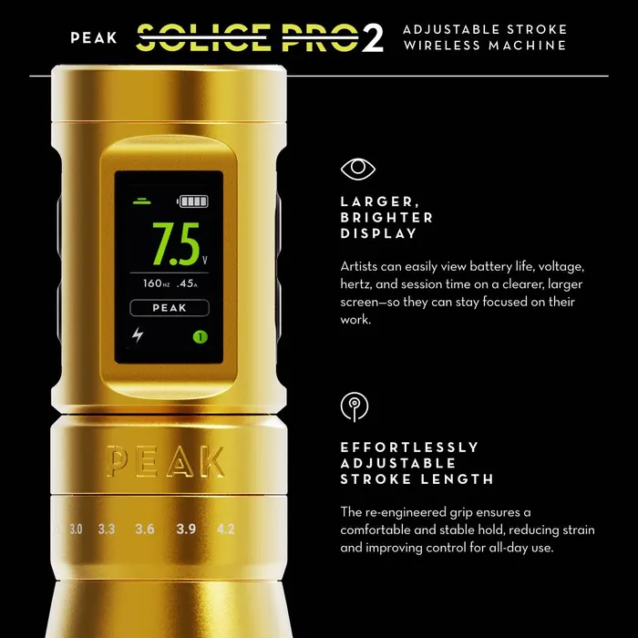 Peak Solice Pro 2 Wireless Tattoo Machine Peak Female Sex Toys